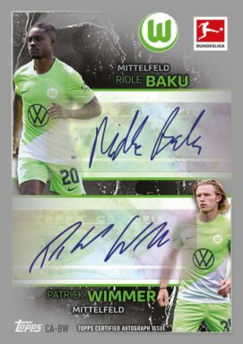 TOPPS Bundesliga Match Attax 2023/24 Trading Card Game - Combo Autograph Baku / Wimmer