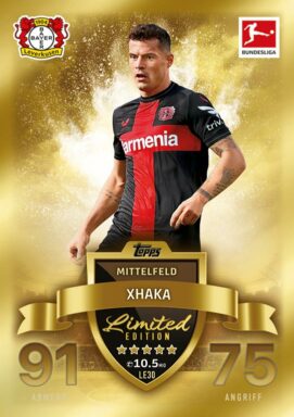 TOPPS Bundesliga Match Attax Extra 2023/24 Trading Card Game - Limited Edition Card Granit Xhaka