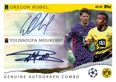 TOPPS UEFA Club Competitions Match Attax 2023/24 Trading Card Game - Autograph Combo Card