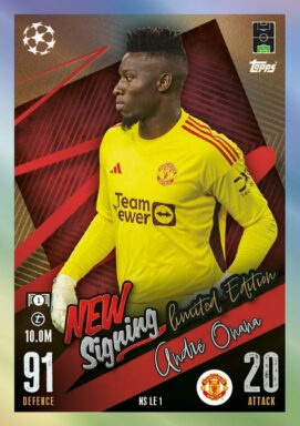 TOPPS UEFA Club Competitions Match Attax 2023/24 Trading Card Game - New Signings Limited Edition Card