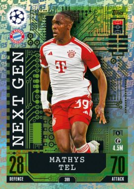 TOPPS UEFA Club Competitions Match Attax 2023/24 Trading Card Game - Next Gen Card