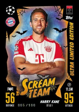 TOPPS UEFA Club Competitions Match Attax 2023/24 Trading Card Game - Scream Team Ultra Limited Edition Card