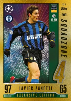 TOPPS UEFA Club Competitions Match Attax 2023/24 Trading Card Game - Squadzone Card