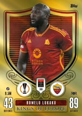TOPPS UEFA Club Competitions Match Attax Extra 2023/24 Trading Card Game - Kings of Europe Romelu Lukaku