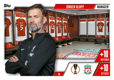 TOPPS UEFA Club Competitions Match Attax Extra 2023/24 Trading Card Game - Managers Jürgen Klopp