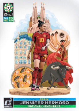 2023 PANINI Donruss FIFA Women's World Cup Soccer Cards - National Landmarks Insert Jennifer Hermoso