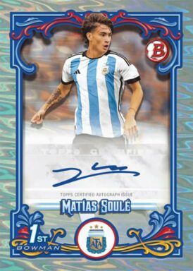 2023 TOPPS Argentina Fileteado Soccer Cards - Base Autograph Parallel Matias Soule