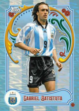 2023 TOPPS Argentina Fileteado Soccer Cards - Base Parallel Gabriel Batistuta