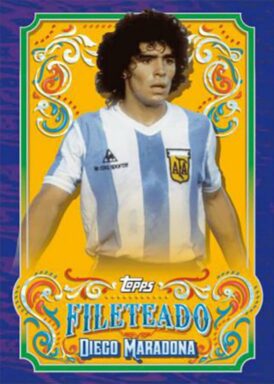 2023 TOPPS Argentina Fileteado Soccer Cards - Fileteado Insert Diego Maradona