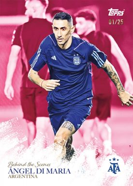 2023 TOPPS Argentina World Champions Soccer Cards Set - Behind the Scenes Di Maria