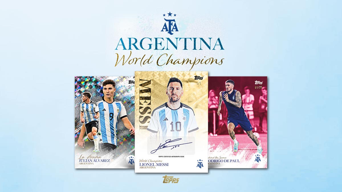 2023 TOPPS Argentina World Champions Soccer Cards Set - Header