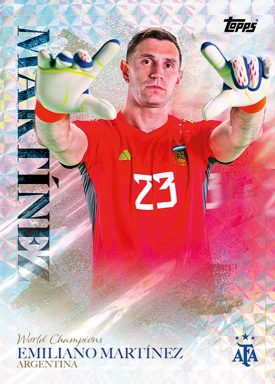 2023 TOPPS Argentina World Champions Soccer Cards Set - World Champions Martínez