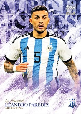 2023 TOPPS Argentina World Champions Soccer Cards Set - La Albiceleste Paredes