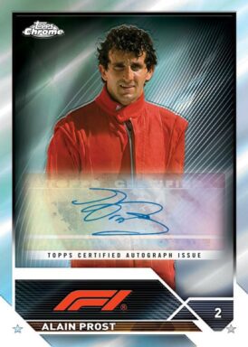 2023 TOPPS Chrome Formula 1 Racing Cards - Base Autograph Alain Prost