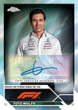 2023 TOPPS Chrome Formula 1 Racing Cards - Base Autograph Toto Wolff