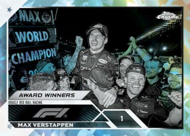 2023 TOPPS Chrome Sapphire Edition Formula 1 Racing Cards - Base Award Winners Max Verstappen