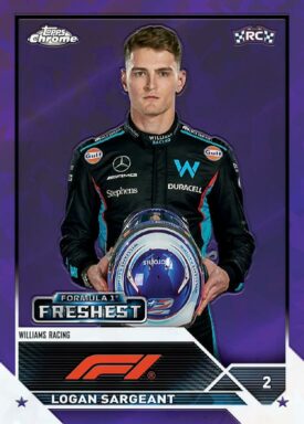 2023 TOPPS Chrome Sapphire Edition Formula 1 Racing Cards - Base Formula 1 Freshest Logan Sargeant