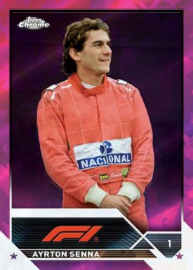 2023 TOPPS Chrome Sapphire Edition Formula 1 Racing Cards - Base Parallel Ayrton Senna