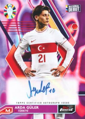 2023 TOPPS Finest Road to UEFA Euro 2024 Soccer Cards - Base Autograph Arda Güler