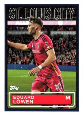 2023 TOPPS Major League Soccer Cards - 1983 Topps Futbol Insert Eduard Löwen