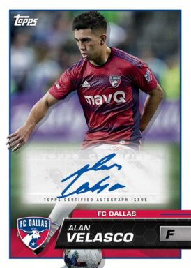 2023 TOPPS Major League Soccer Cards - Base Autograph Alan Velasco