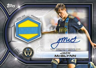 2023 TOPPS Major League Soccer Cards - MLS Relic Autograph Jack McGlynn