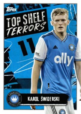 2023 TOPPS Major League Soccer Cards - Top Shelf Terrors Insert Karol Swiderski