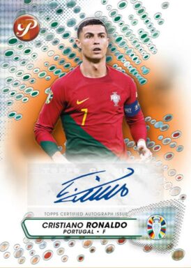 2023 TOPPS Pristine Road to UEFA Euro 2024 Soccer Cards - Pristine Autographs Cristiano Ronaldo