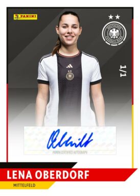 PANINI FIFA Women's World Cup Australia & New Zealand 2023 Sticker - DFB Card Autograph Oberdorf
