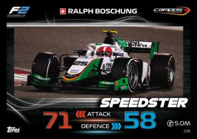 Topps F1 Turbo Attax 2023 Trading Card Game - F2 Speedster Ralph Boschung