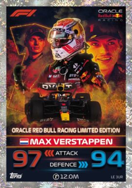 Topps F1 Turbo Attax 2023 Trading Card Game - Limited Edition Card LE3UR Max Verstappen