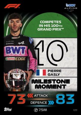 Topps F1 Turbo Attax 2023 Trading Card Game - Milestone Moment Pierre Gasly