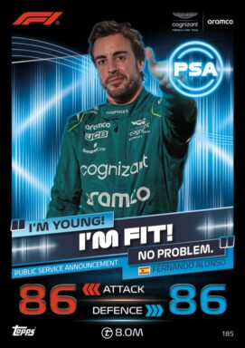 Topps F1 Turbo Attax 2023 Trading Card Game - PSA Fernando Alonso