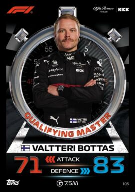 Topps F1 Turbo Attax 2023 Trading Card Game - Qualifying Master Valtteri Bottas