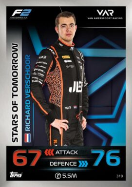 Topps F1 Turbo Attax 2023 Trading Card Game - Stars of Tomorrow Richard Verschoor
