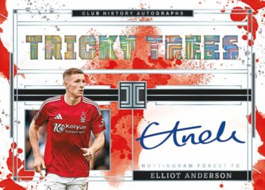 2024-25 PANINI Impeccable Premier League Soccer Cards - Impeccable Club History Autograph Card Elliot Anderson