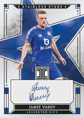 2024-25 PANINI Impeccable Premier League Soccer Cards - Stainless Stars Autograph Jamie Vardy
