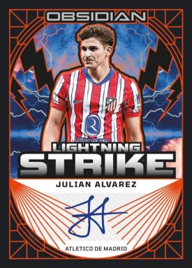 2024-25 PANINI Obsidian Soccer - Lightning Strike Autograph Julian Alvarez