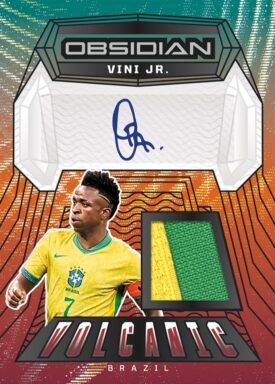 2024-25 PANINI Obsidian Soccer - Volcanic Materials Signatures Vini Jr.