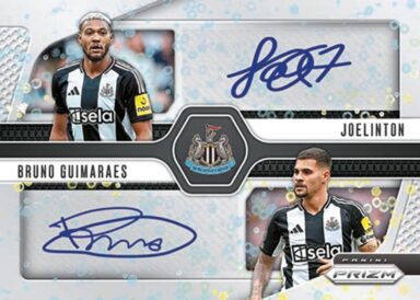 2024-25 PANINI Prizm Premier League Soccer Cards - Dual Signatures Breakaway Parallel Joelinton / Bruno Guimaraes