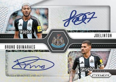2024-25 PANINI Prizm Premier League Soccer Cards - Dual Signatures Choice Parallel Joelinton / Bruno Guimaraes