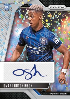 2024-25 PANINI Prizm Premier League Soccer Cards - Signatures Breakaway Parallel Omari Hutchinson