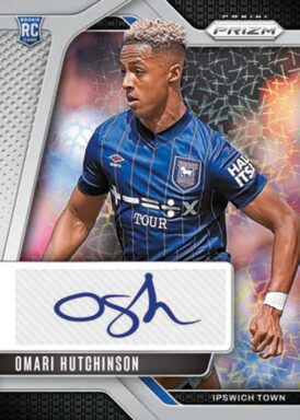 2024-25 PANINI Prizm Premier League Soccer Cards - Signatures Choice Parallel Omari Hutchinson