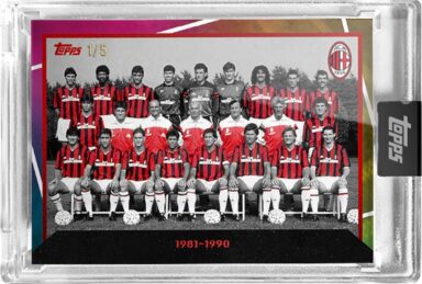 2024-25 TOPPS AC Milan 125 Anniversario Soccer Cards - 125 Anni di AC Milan Team Photo - 1981-1990
