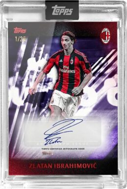 2024-25 TOPPS AC Milan 125 Anniversario Soccer Cards - I Rossonieri Zlatan Ibrahimovic