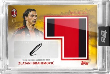 2024-25 TOPPS AC Milan 125 Anniversario Soccer Cards - Reliquia Autograph Card Zlatan Ibrahimovic