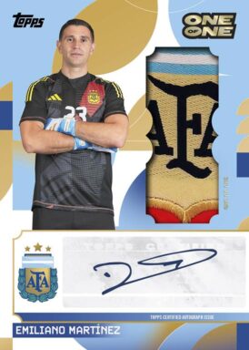 2024-25 TOPPS Argentina Official Team Set Soccer Cards - AFA Starballers Autograph Relic Emiliano Martinez