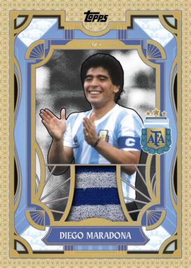 2024-25 TOPPS Argentina Official Team Set Soccer Cards - Argentine Tango Relic Diego Maradona