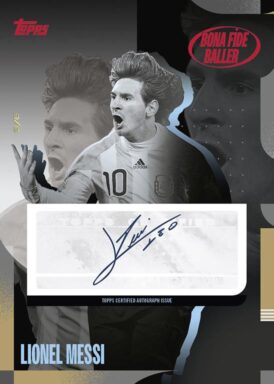 2024-25 TOPPS Argentina Official Team Set Soccer Cards - Bona Fide Baller Autograph Lionel Messi