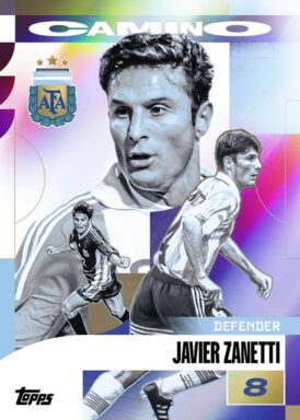 2024-25 TOPPS Argentina Official Team Set Soccer Cards - Metamorphosis Insert Javier Zanetti